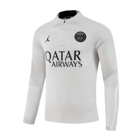 Paris Saint-Germain Trenings Collegegenser 2023-24 Kvart-Zip Grå